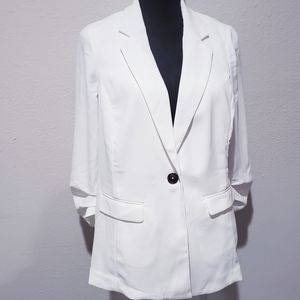 Alfani, bright white blouse